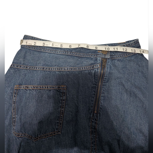 Pilcro Blue Asymmetrical Midi Skirt - Picture 11 of 11